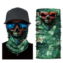 Load image into Gallery viewer, Mexico "Dia de Muertos" Bandana Scarf & Face Mask 3D Designs