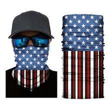 Load image into Gallery viewer, USA Colors Bandana Scarf & Face Mask 3D Design