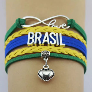 Brazil Love Infinity Bracelet