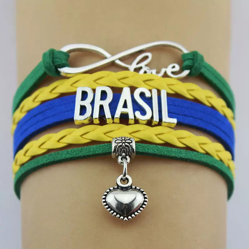 Brazil Love Infinity Bracelet