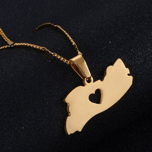 Load image into Gallery viewer, El Salvador Republic Love Pendant Gold
