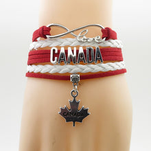 Load image into Gallery viewer, Canada Love Infinity Bracelet
