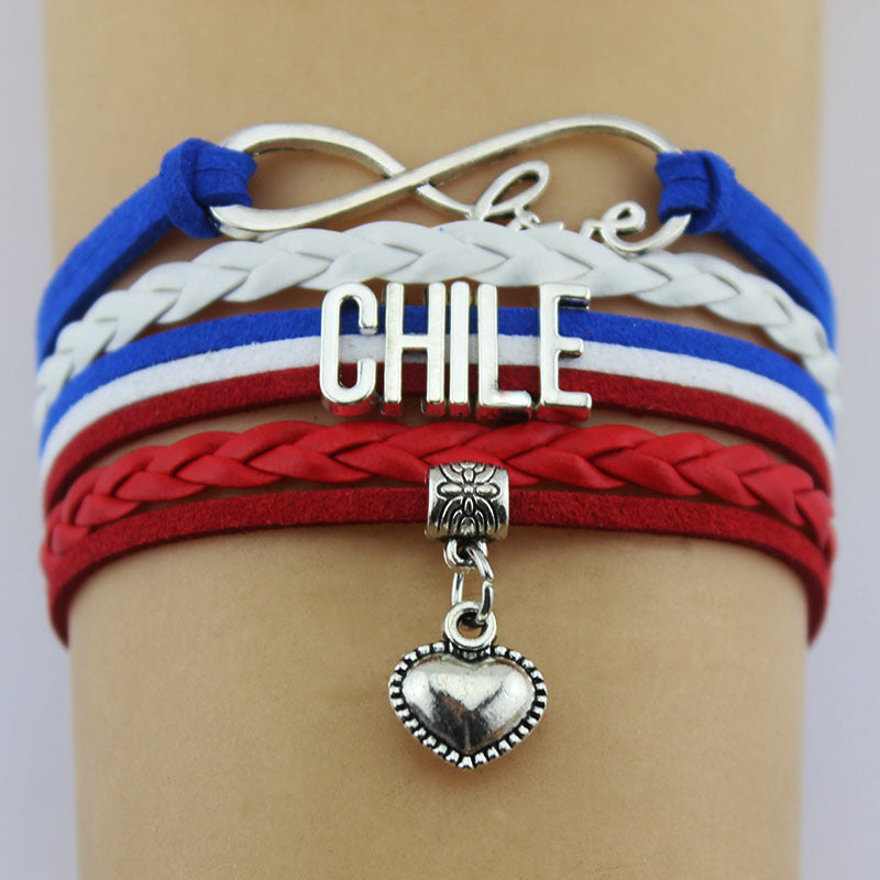 Chile Love Infinity Bracelet