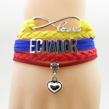 Load image into Gallery viewer, Ecuador Love Infinity Bracelet
