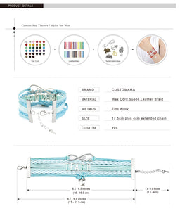 USA Soccer Love Infinity Bracelet
