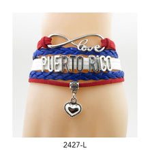 Load image into Gallery viewer, Puerto Rico Love Infinity Bracelet
