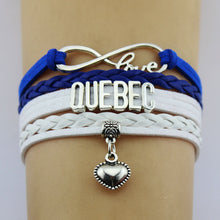 Load image into Gallery viewer, Quebec Love Infinity Bracelet
