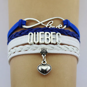 Quebec Love Infinity Bracelet