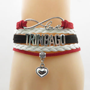 Trinbago Love Infinity Bracelet