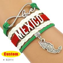 Load image into Gallery viewer, Mexico Love Infinity Bracelet
