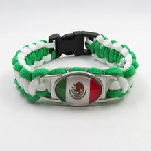 Load image into Gallery viewer, Mexico Sports Bracelet Country Flag Colors Rope Bangle

