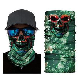 Mexico "Dia de Muertos" Bandana Scarf & Face Mask 3D Designs