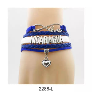 Nicaragua Love Infinity Bracelet