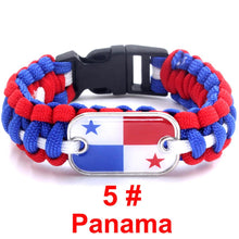 Load image into Gallery viewer, Panama Sports Bracelet Country Flag Colors Rope Bangle
