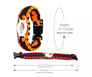 USA Sports Bracelet Country Flag Colors Parachute Rope Bangle