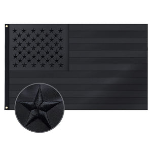 USA Black National Flag
