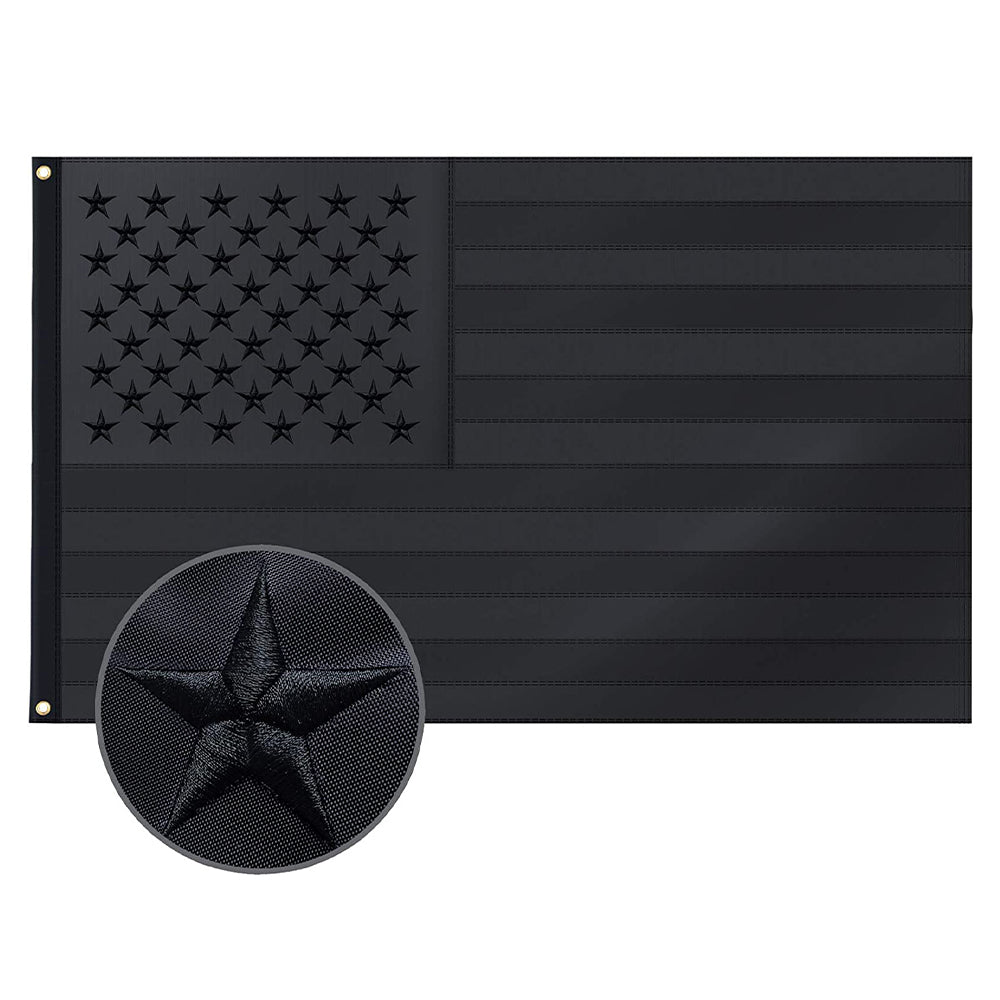 USA Black National Flag