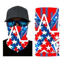 Load image into Gallery viewer, USA Colors Bandana Scarf &amp; Face Mask 3D Design
