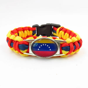 Venezuela Sports Bracelet Country Flag Colors Rope Bangle