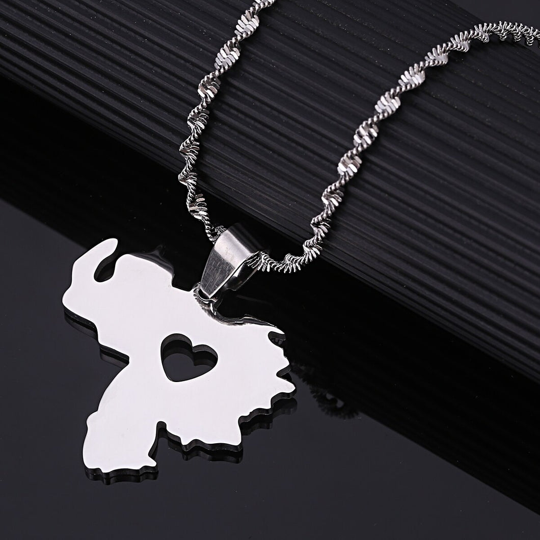 Venezuela Love Pendant Silver